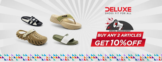 Buy 2 get 10% off on men's slippers and clogs in Pakistan
