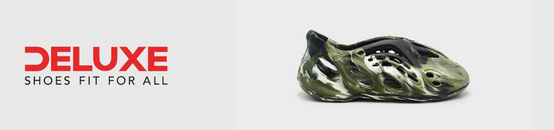 Olive marble foam runner clogs for men in Pakistan