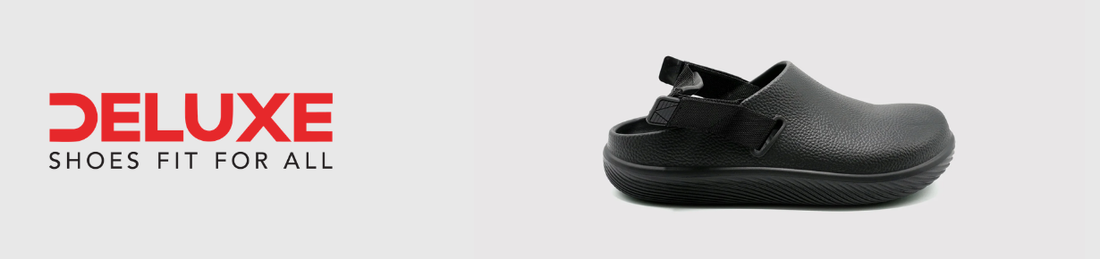 Black Crocs-style clogs for men in Pakistan