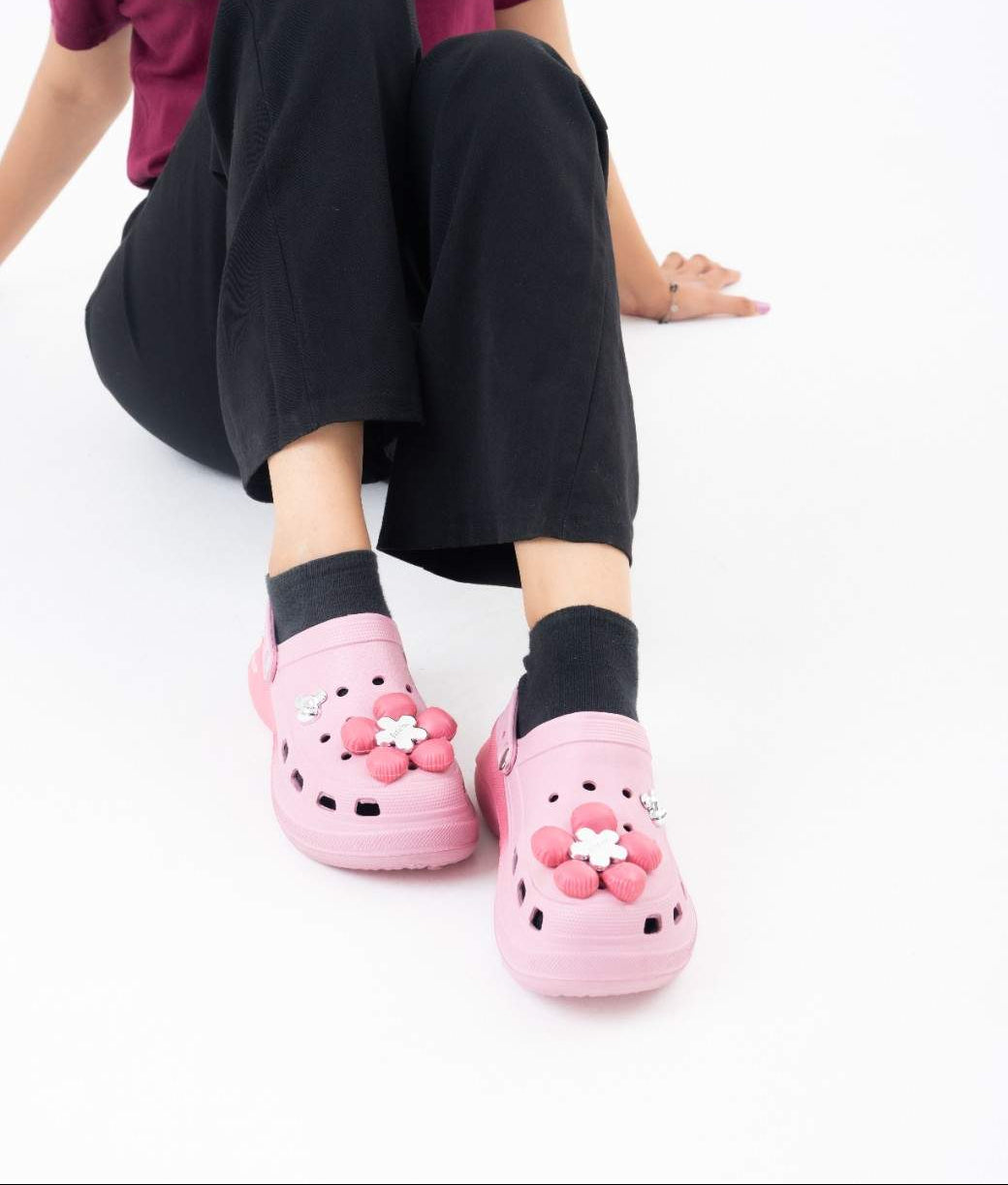 Floral Comfort Clogs