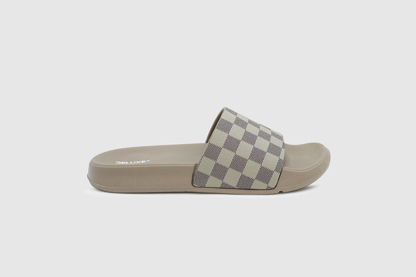 Luxury Check Slides - alternate view