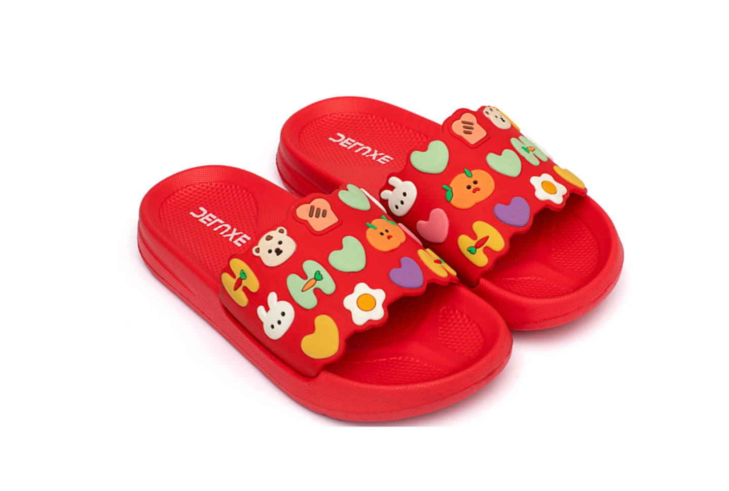 Coral Reef Slippers in Red