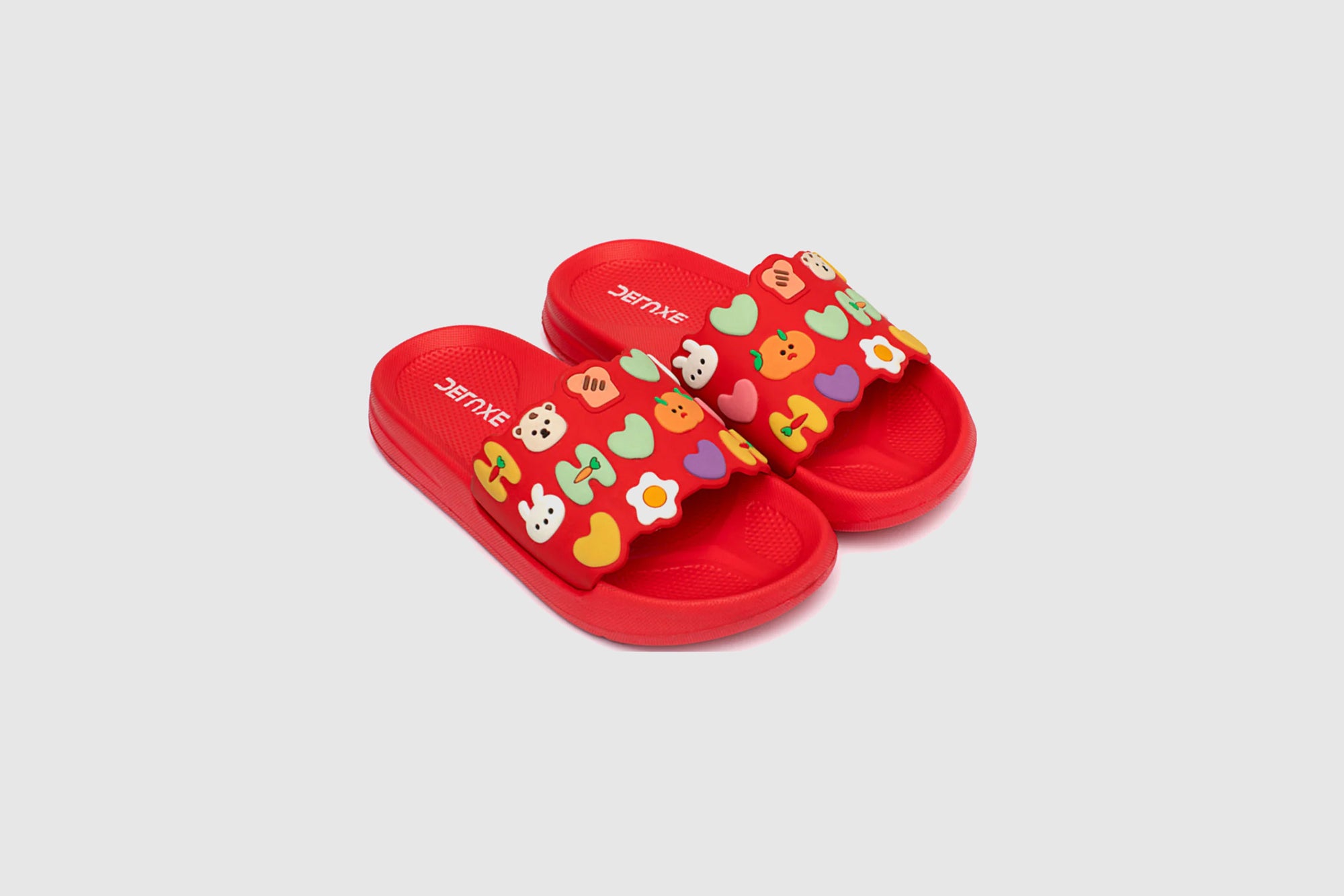 Coral Reef Slippers in Red