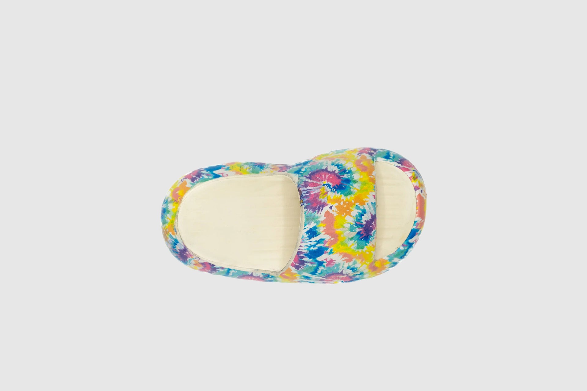 Multi-Dye Slippers in White