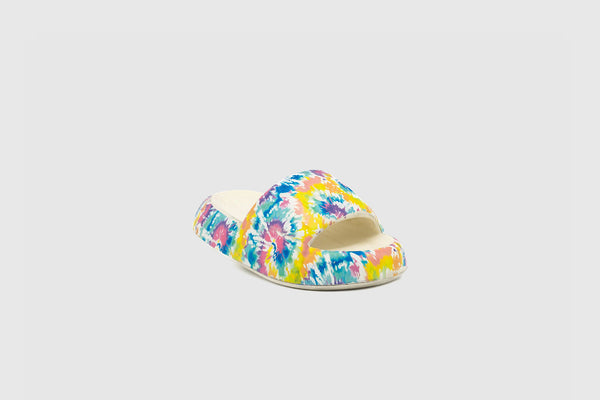 Multi-Dye Slippers in White