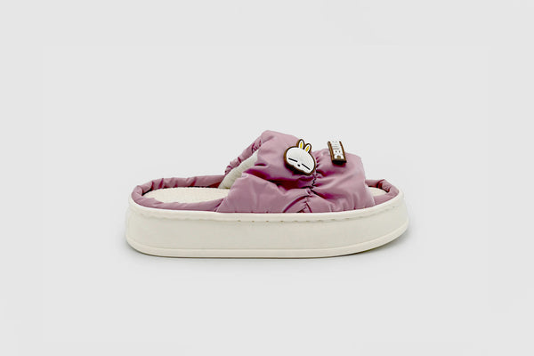 Cuddly Bunny Slippers in Pink