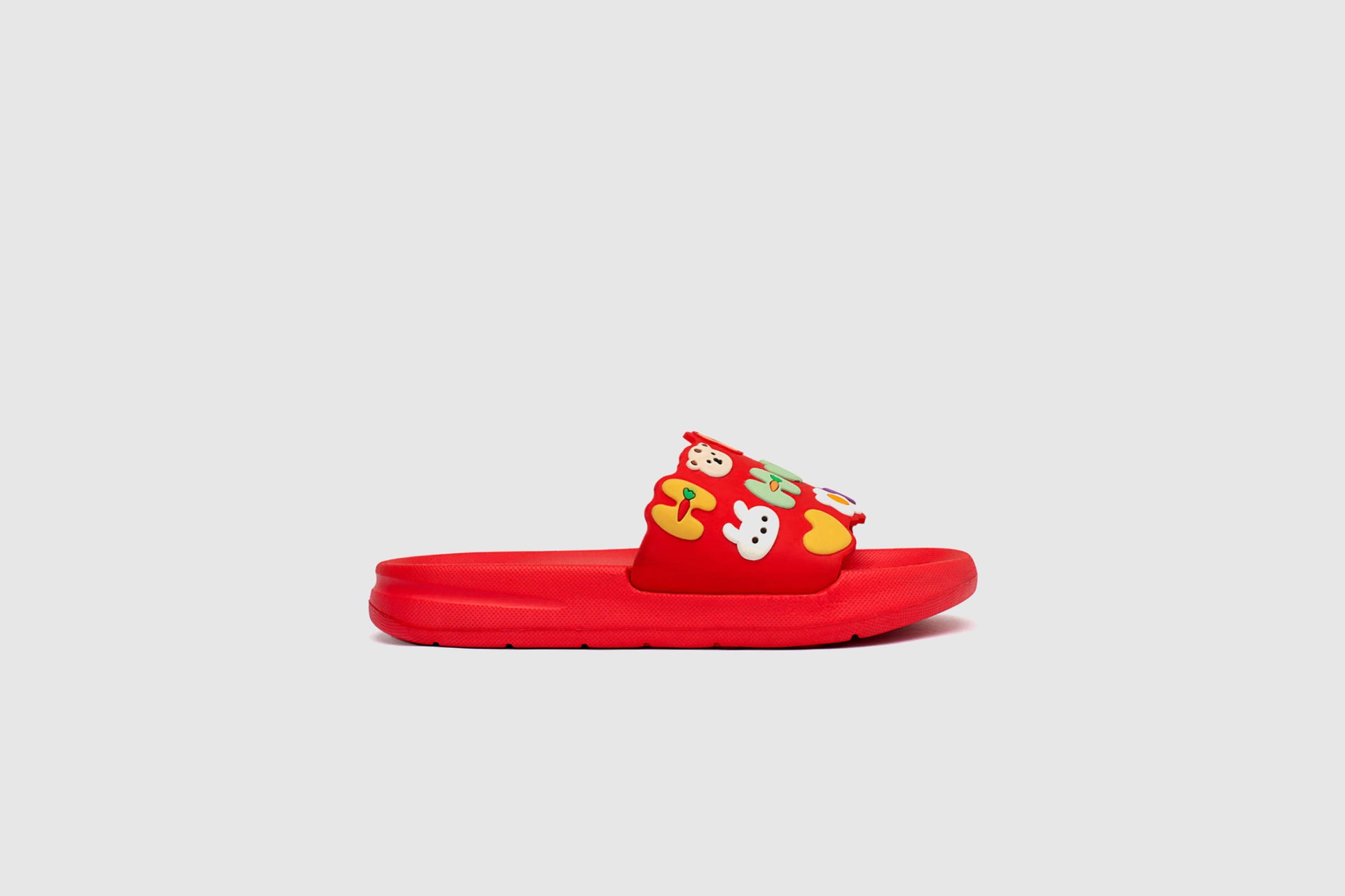 Coral Reef Slippers in Red