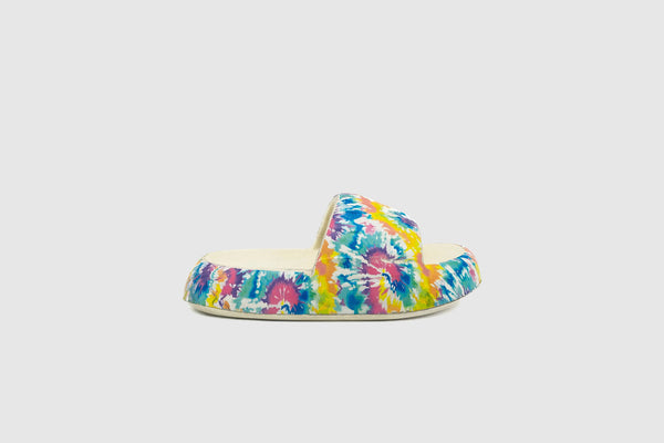 Multi-Dye Slippers in White
