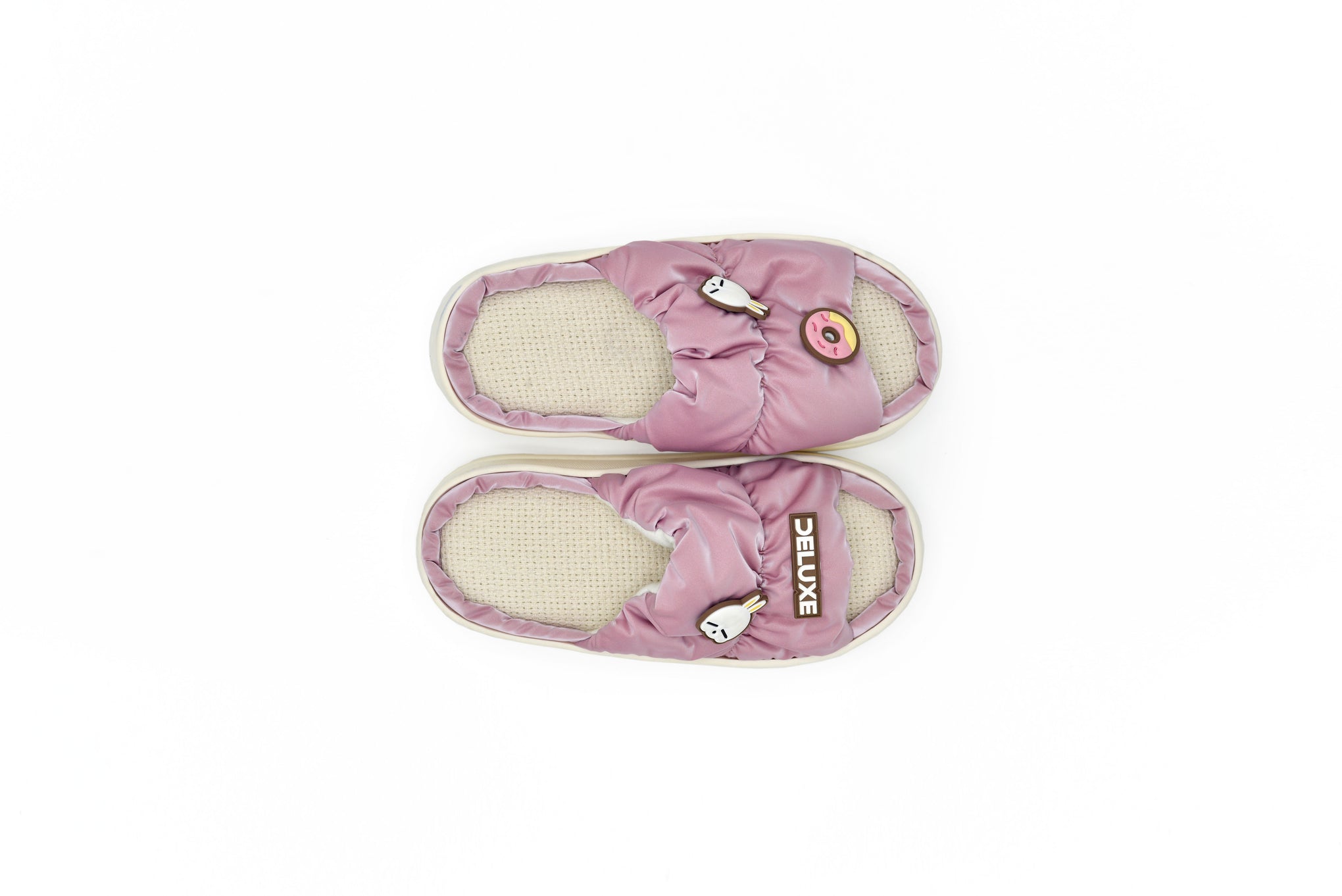 Cuddly Bunny Slippers in Pink