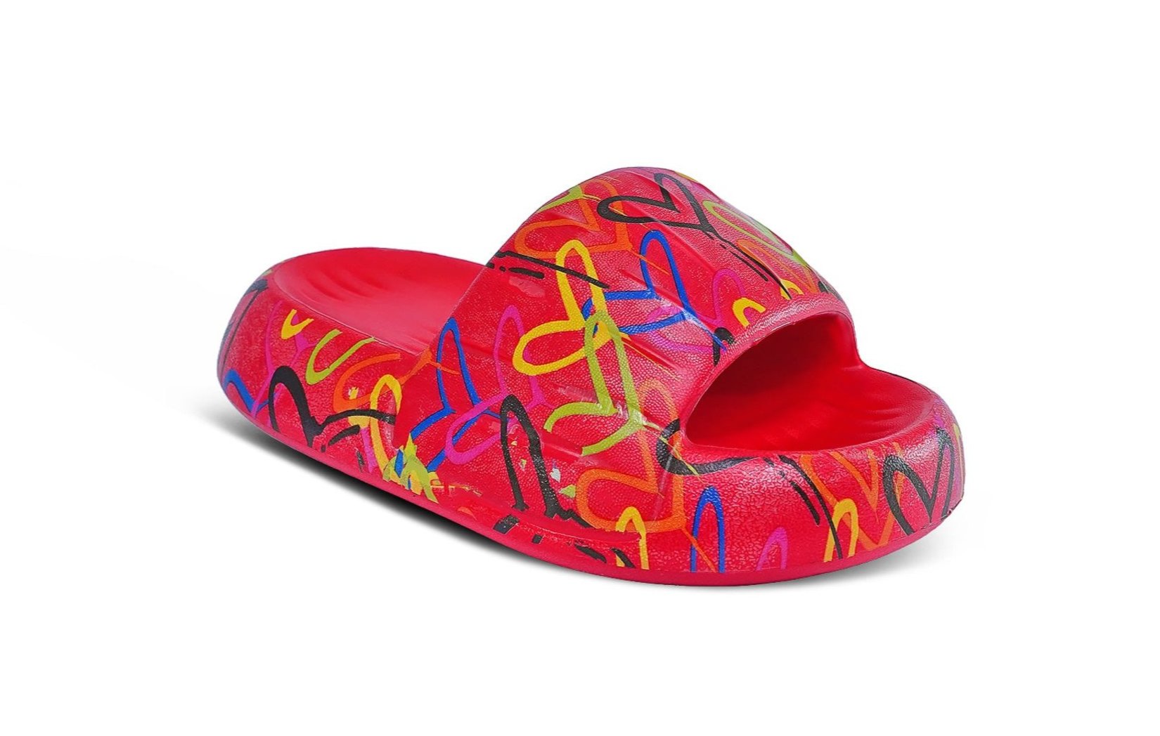 Heart Slippers in Red