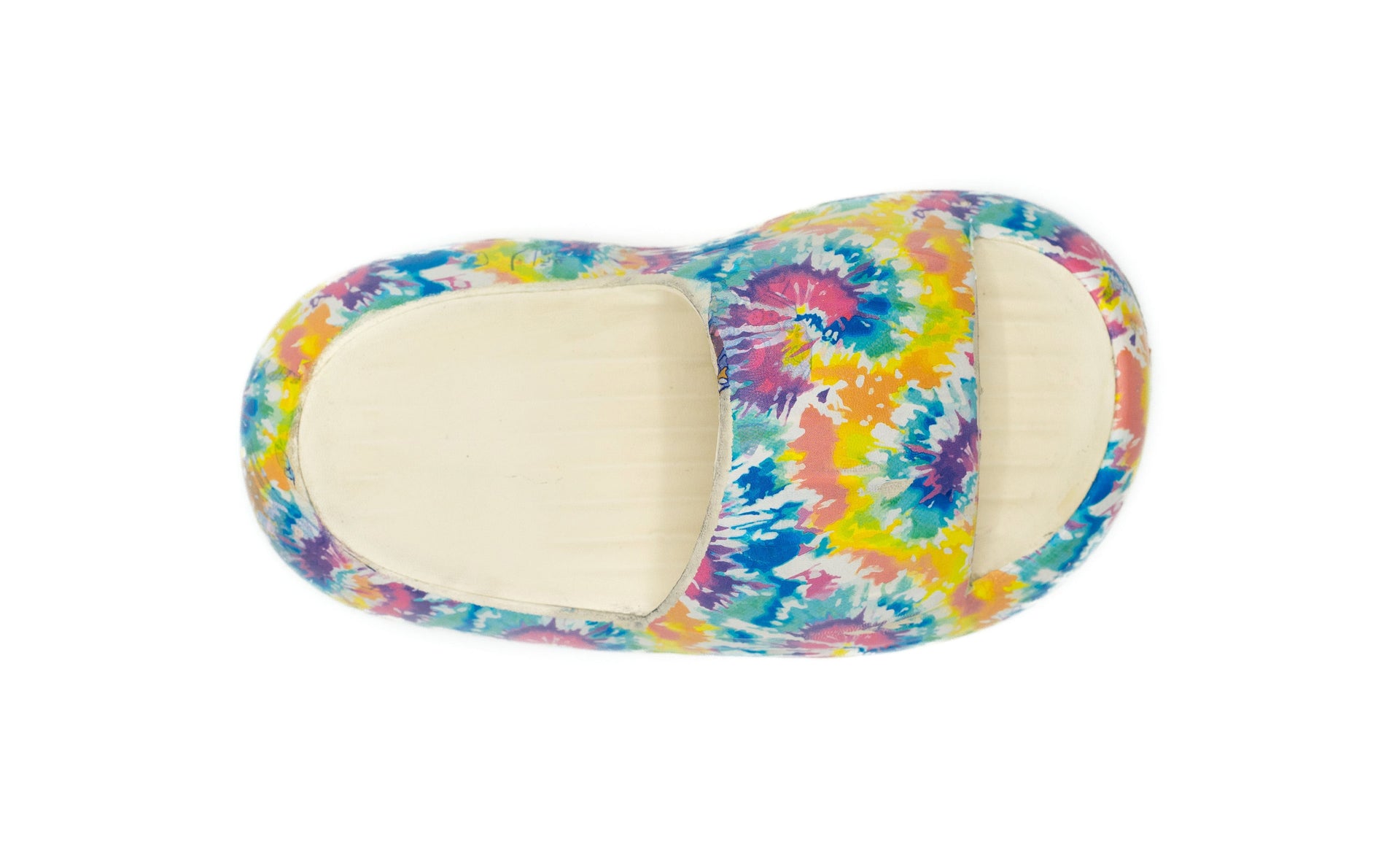 Multi-Dye Slippers in White