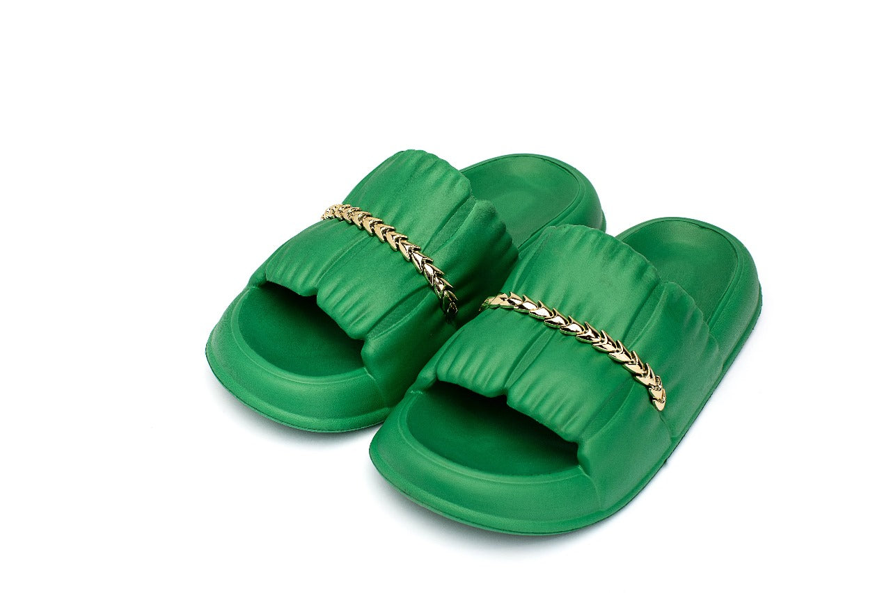 Cozy Slides in Green